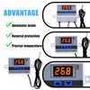 Pack of 3 Digital Temperature Controller, XH-W3001 Digital Thermostat with