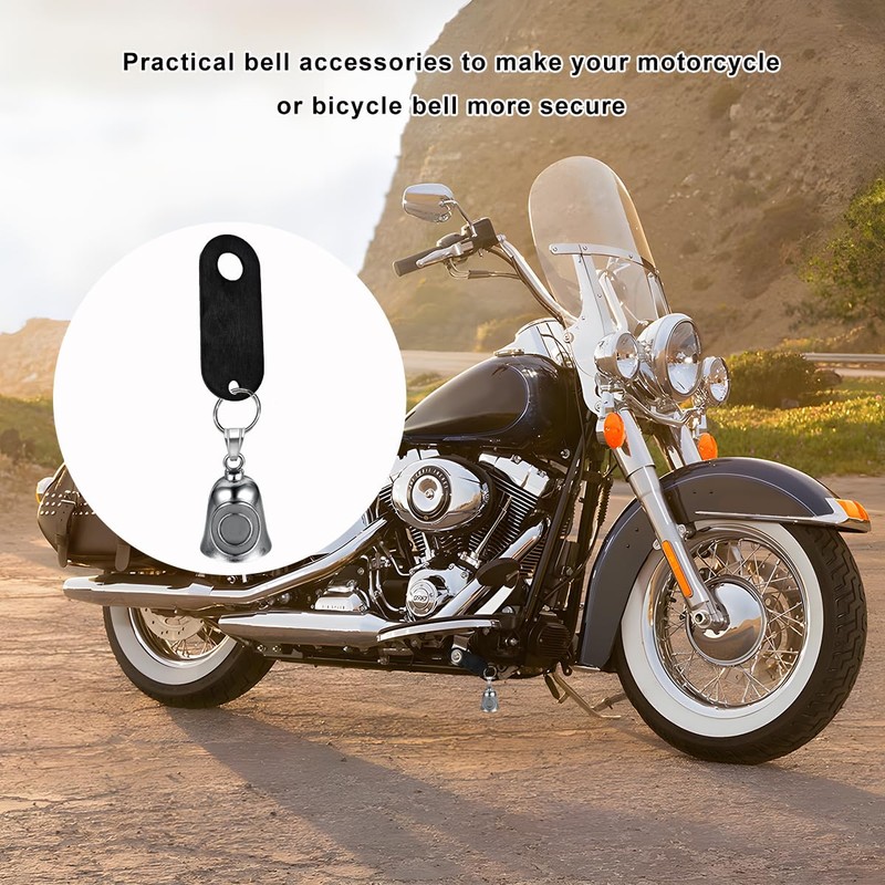 MUQIDA Motorcycle Bell Hanger, Motor Riding Luck Bell Hanger with