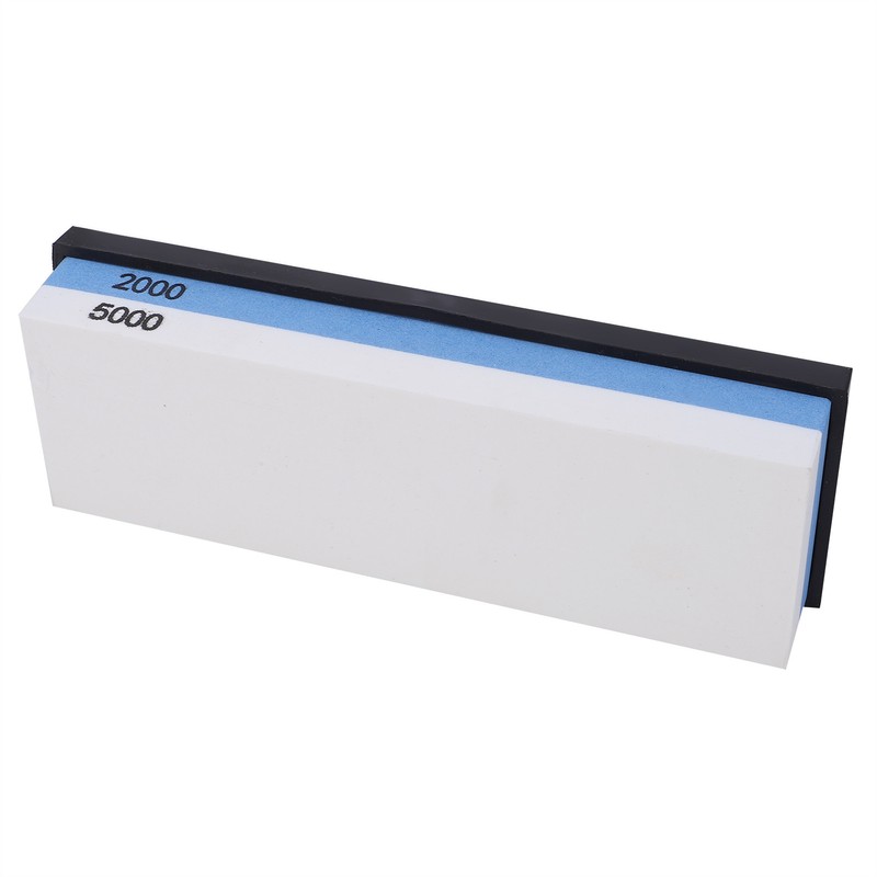 Knife Sharpener Stone Kitchen Household DoubleSided Whetstone with Base 2000