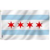 Anley Fly Breeze 3x5 Foot City of Chicago Flag -
