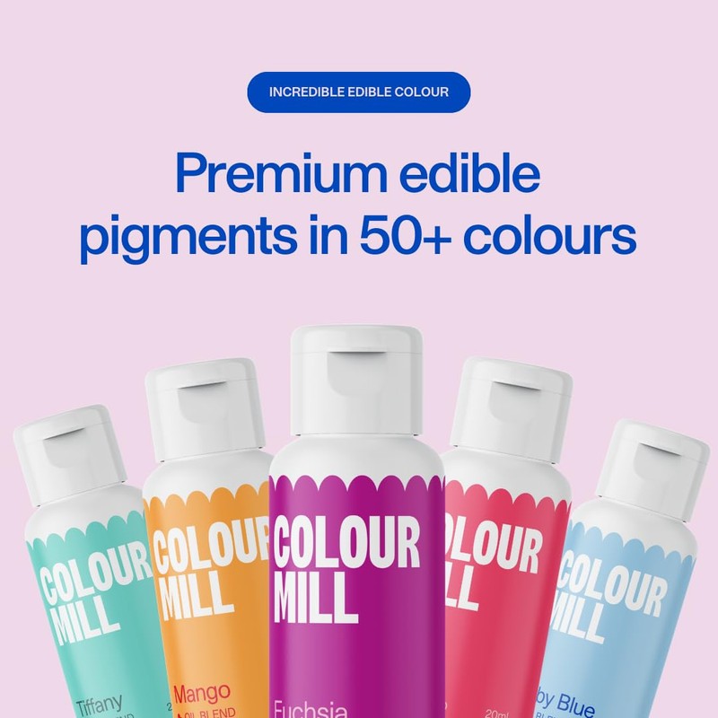 Colour Mill Oil-Based Food Coloring, 20 Milliliters Concrete