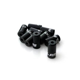 Clarks Cycle Systems Alloy Gear Cable Outer End Ferrules, 4.3mm, Black, Pack of 10