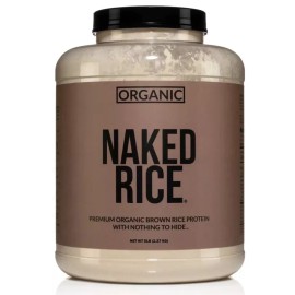 Naked Nutrition Naked Rice Protein Powder - 5LB Organic Vegan/Plant Based No GMO
