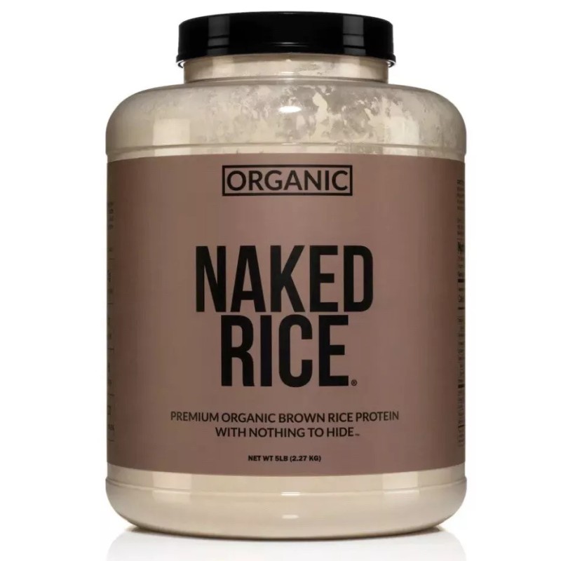 Naked Nutrition Naked Rice Protein Powder - 5LB Organic Vegan/Plant