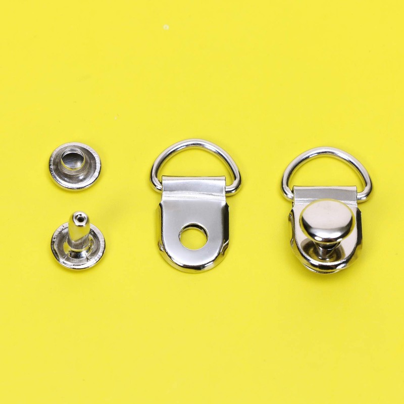 ONLYKXY 50 Pieces Shoe Boot Lace Hooks Buckle Rivets Loop