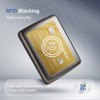 Aluminium Wallet, Large Capacity with Metal Lock, RFID Protection Against