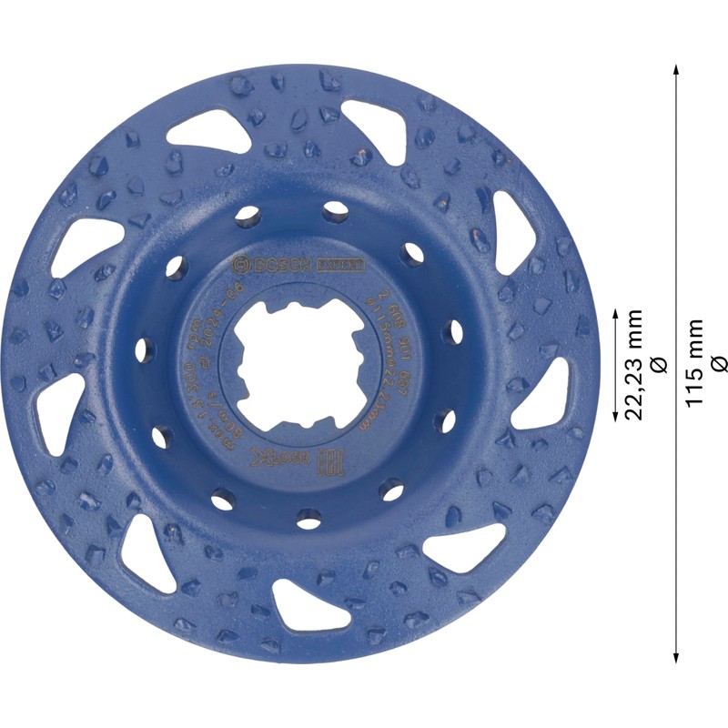Bosch 1 x Expert Multi Material Carbide Cup Disc Coarse