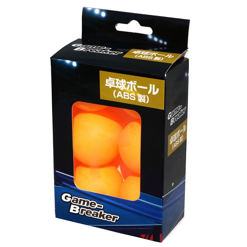 Kokusai Table Tennis Ball, Practice, 1.6 inches (40 mm), Plastic,