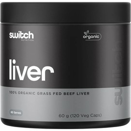 Switch Nutrition Beef Liver 100% Organic Grass Fed Cap X 120