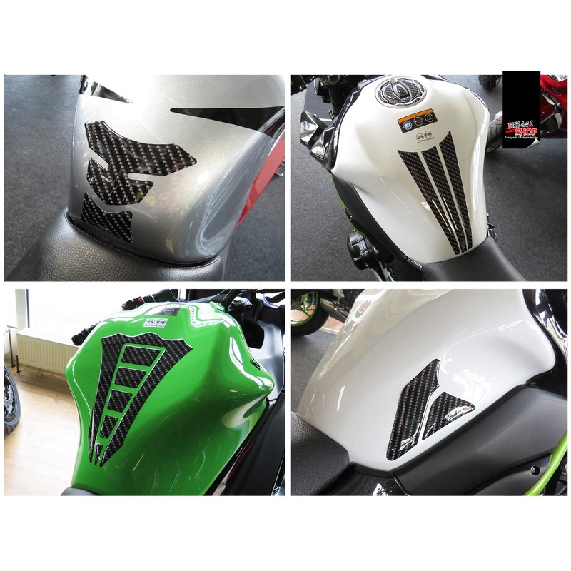 BIKE-label Tank Pad Carbon Look Black Compatible with Triumph 502983