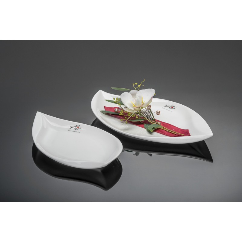 Sandra Rich Porzellanschale Leaf oval 27,0 x 16,0 cm
