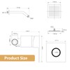 BWE Shower Faucet Set Matte Black Bathroom Rain Shower System