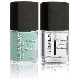 Dr.'s Remedy Enriched Nail Polish, Trusting Turquoise With Base Coat