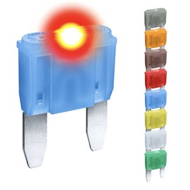 CARAX Premium Mini Blade Glow Fuse Smart Auto Glow LED Fuse (15A - 1pcs)