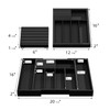 WUSHIZHUHUN Utensil Organizer Silverware Tray for Drawer - Bamboo Knife