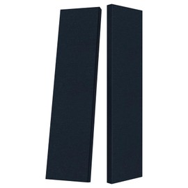 2” Thick Acoustic Panels with Hanging Hardware, 2 PCS 47.2” x 11.8” Fiberglass Sound Absorbing Panels for Home Theater Church Office Wall or Ceiling, Navy Blue