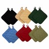 12 Pack Square Pot Holders 100% Cotton Heat Resistant Hotpads