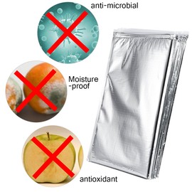 Insulated Sandwich Bag Resealable Aluminum Food Bag Hot & Cold Easy Zip Lock Pack of 5(25 * 30cm)