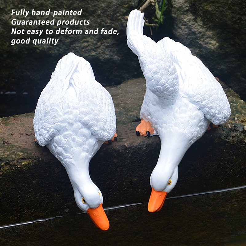 Resin Duck Bonsai Decorations Drinking Duck Landscape Resin Crafts Micro