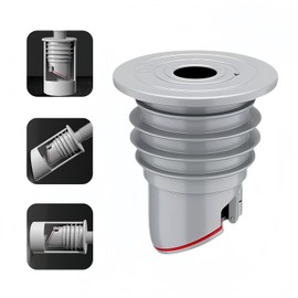 Washing Machine Drain Hose Seal, Anti-Odor Floor Drain Plug Sewer Pipe Seal Ring Sealing Cover, Washing Machine Sealing Plug (1, M: 45-50MM)