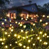 CALFVIC 6 Pack 48 LED Solar Garden Lights - Plastic