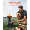 VEVOR Camping Rocket Stove, Wood Burning Portable Rocket Stove with
