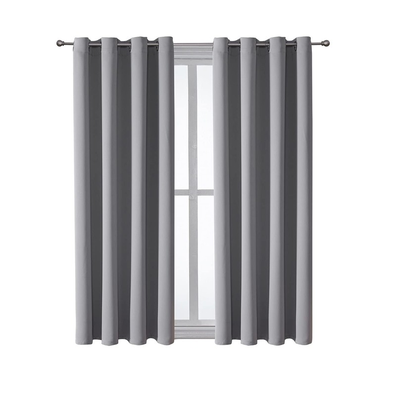 ChrisDowa Grommet Blackout Curtains for Bedroom and Living Room -