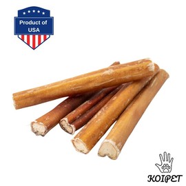 KOI PET Bully Sticks, Chew Sticks for Dogs, Dog Treats, 6"/12" Sticks - Regular - Specification: 6", Quantity: Pack of 1
