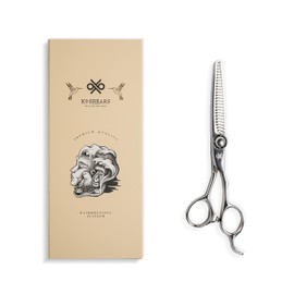 K9 6" 3-in-1 Professional Thinning Shears – Adjustable Thinning Rate (15%, 25%, 35%), Barber Shears Made with Premium VG10 Steel, Lightweight, Razor-Sharp, Ergonomic Handle for Hairstylists