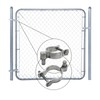 4pcs Chain Link Fence Gate Post Hinge for Outside Diameter