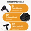 Nylon Universal Cable Tie Buckle,100PCS Upgrade Heavy-Duty Self-Locking UV-Resistant Wire