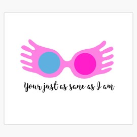 Luna Lovegood spectrespecs and quote Bumper Sticker Vinyl Decal 5 inches