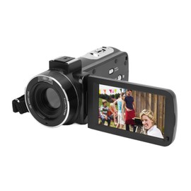Camcorder Video Camera 4K Ultra 56MP with Night Vision, 18X Digital Zoom Camcorder Recorder 3 Inch Rotation Touch Screen Vlogging Camera for YouTube with Remote Control