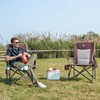 EVER ADVANCED Oversized Folding Camping Chair, for Adults Heavy Duty