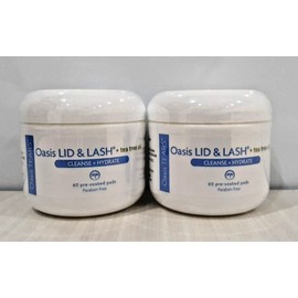 OASIS LID & LASH - 60 PRESOAKED PADS - CLEANSE + HYDRATE - EXP 01/2026 - 2 PACK
