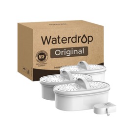 [Original] Waterdrop WD-PF-01A Plus Replacement Filters (pack of 3) and Indicator for All Waterdrop Pitcher Filtration System, Reduces Lead, PFAS, PFOA/PFOS, Chlorine (pack of 1)