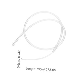 Gatuida Breastmilk Auxiliary Tube Reusable Lactation Aid for Breastfeeding Equipment Compatible Replacement Tube for Multiple Brands Easy to Clean Durable Design for Safe