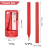 QUARKZMAN Pack of 12 Carpenter's Pencils with Pencil Sharpener Pencil,