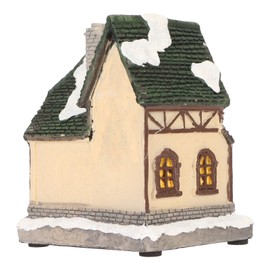 Christmas Village House for Led Lighted Presents Ornaments Decorations for Illuminated Decorative Collectible Buildings Accessories (Type B)