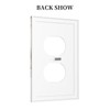 White Gold Marble Outlet Covers Decorative Light Switch Cover Electrical