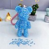 6000Pcs 3mm Blue Resin Flat Back Rhinestones Bulk for DIY