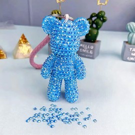 6000Pcs 3mm Blue Resin Flat Back Rhinestones Bulk for DIY Decor