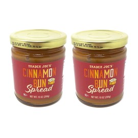 Trader Joes Cinnamon Bun Spread - Pack of 2 Jars - 10 oz Per Jar - Seasonal Item
