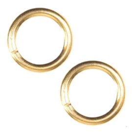 Brass Plated Curtain Rings Hollow Curtain Upholstery Rings Solid Brass Plated 12mm Roman Blind Curtain Ring O Shaped Rings for DIY Curtains Pole Indoor or Outdoor Curtain Poles Pack of 20.