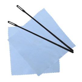 SUPVOX 2 Sets Flute Cleaning Kit with Polishing Cloth and Compatibility for Flute Maintenance Tarnish Removal Suitable for Students Professionals and Music Educators