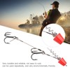 Portable Fishing Steel Wire Fishing Rigs with Treble Fish Hooks
