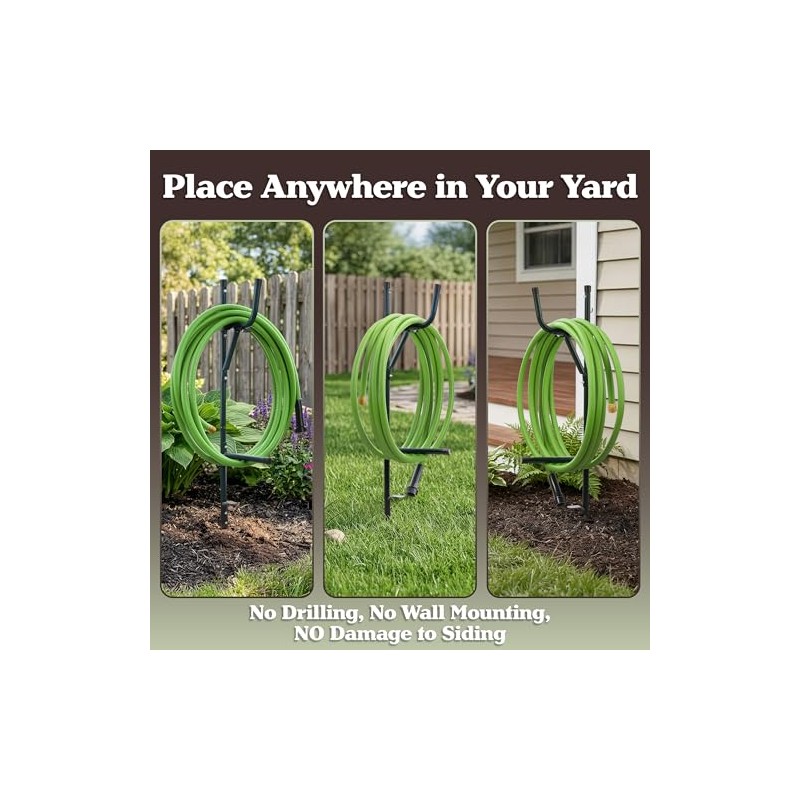 Stalwart 75-ST6009 In The Ground Hose Management Bracket, 50' Capacity