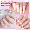 Saviland Dipping Powder Nails Set: Clear and White: Dipping Powder