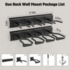 Gun Rack for Wall, Indoor Gun Racks Wall Mount, Adjustable