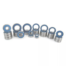 TRB RC Ball Bearing Kit (29) Rubber Seals Blue for Traxxas WideMaxx 4S